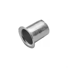 Bucha Suporte para Prateleira Meia Cana 7mm Aço Niquelado Hafele - 10 Peças