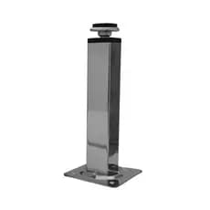 Pé Para Móveis Regulável Quadrado 10cm Inox Polido - Unidade
