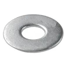 Arruela Lisa 1/8 3,18 Mm Zincado Branca Com 100 Peças