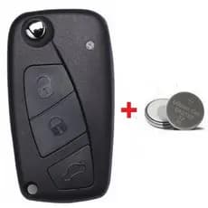 Chave canivete Fiat Stilo Punto Idea Linea 3 Botões + Bateria
