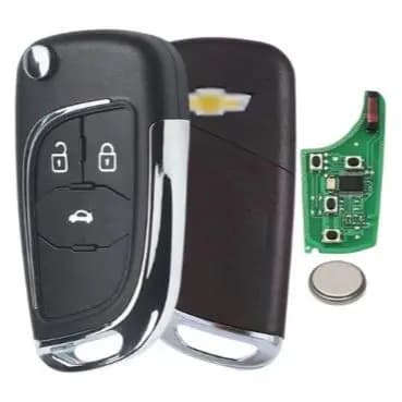 Chave Canivete Gm Onix Cobalt Cruze Prisma 2013 2014 2015 2016 2017 2018 Completa C/ Placa Circuito