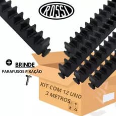Kit Gomos + parafusos Cremalheira para Portão Eletronico Deslizante ROSSI
