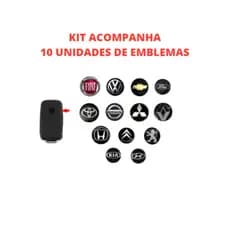 Kit  Emblemas Para Chave Canivete Resinado Todas as Marcas 10 Unidades