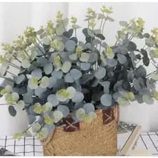 Galho de Eucalipto Artificial Buquê ideal p/ Complemento de Arranjo Plástico