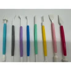 Kit Estecas Modeladoras Boleador 8 Peças Biscuit Pasta Americana Confeitaria