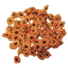Pacote 100 Mini Girassol Artificial Decoração de Festas, Porta Guardanapos, Casamentos, Aniversarios