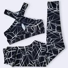 Conjunto Feminino Calça Legging E Top Fitness De Academia
