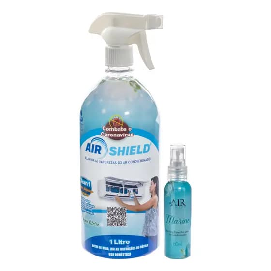 Limpador Bactericida Ar Condicionado Air Shield 1L + Perfume