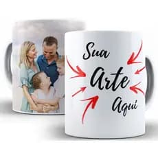 Caneca Com Sua Arte Imagem Ideia Personalizada Porcelana 325 - Oferta