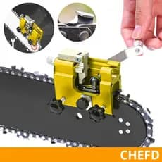 Kit Afiador de Corrente Motosserra 5 Cabeças Amarelo - Profissional e Resistente