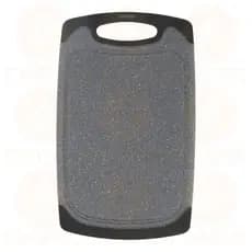 Tábua de Corte Multiuso Cozinha Churrasco Carne Polipropileno Cor Preto 30x20cm