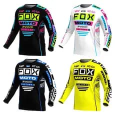 Camisa De Motocross Racing Rvouei Fox Para Homens , Camisas De Ciclismo MTB Downhill Mountain Enduro , Secagem Rápida ,