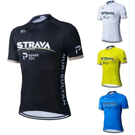 Strava Conjunto Camisa De Ciclismo Verão Manga Curta Respirável MTB Bicicleta Roupas Maillot Ropa Uniforme Terno