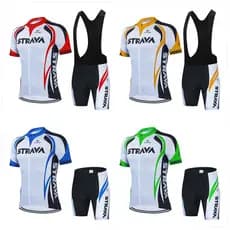 Strava Conjunto De Camisa De Bicicleta Respirável Uniforme Secagem Rápida Roupas Ciclismo MTB Maillot Ropa