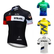 Strava Bicicleta Equipe De Manga Curta Roupas Dos Homens Bib Shorts Nova Camisa Ciclismo Conjuntos Maillot Ropa Hombre