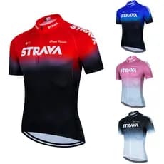 Strava Verão Equipe Esportiva Roupas De Bicicleta Respirável Manga Curta Conjunto Camisa Ciclismo MTB Bib Shorts