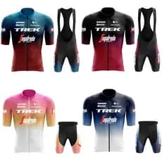 Trek Team Bicicleta Manga Curta Roupas De Homens Bib Shorts Nova Camisa De Ciclismo Conjuntos Maillot Ropa Hombre