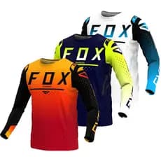Camisa De Ciclismo Rvouei Fox Enduro , Manga Curta , Terno DH Motocross Downhill , Passeios De Mountain Bike BMX , Respi