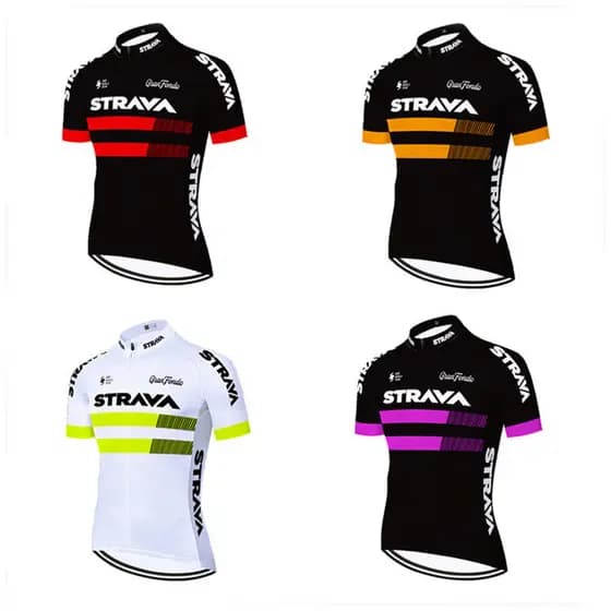 Strava Conjunto De Camisa De Ciclismo De Manga Curta Masculina Verão Roupas De Bicicleta MTB Maillot Ropa Esportivas Azu