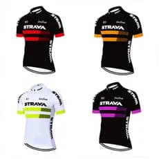 Strava Conjunto De Camisa De Ciclismo De Manga Curta Masculina Verão Roupas De Bicicleta MTB Maillot Ropa Esportivas Azu