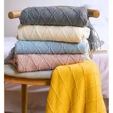 Sofá Cobertor , Tricotado , Toalha De Dormir , Multifuncional , Decoração De Casa