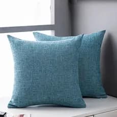 Capa de almofada de sofá de linho de cor sólida Fronha de sala de estar 45 * 45cm / 40 * 60cm