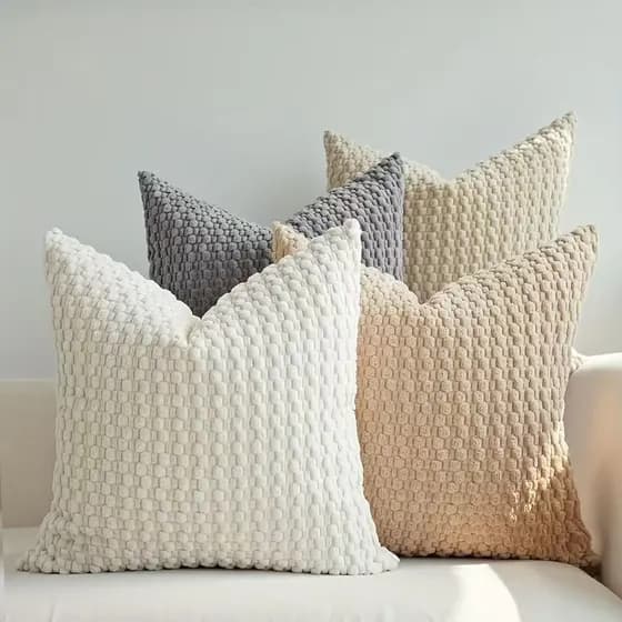 Capa de Almofada de Sarja, Macia e Durável - Somente a Capa 30*50cm/40*40cm/45*45cm/50*50cm/60*60cm
