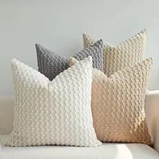 Capa de Almofada de Sarja, Macia e Durável - Somente a Capa 30*50cm/40*40cm/45*45cm/50*50cm/60*60cm
