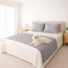 Kit Peseira Decorativa + 2 Porta Travesseiros Microfibra Matelada 200 Fios Ultrassônica Elegante