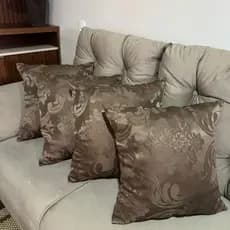 Kit 4 Almofadas Jacquard 45x45 Cheias com Zíper Promoção