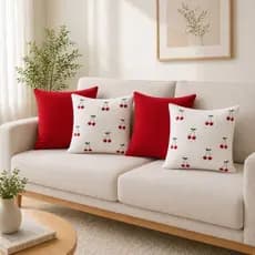 Capas de Almofada Piquet Favinho – Kit 4 Decorativas | Promoção
