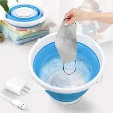 Mini Máquina De Lavar Portátil Ultrassônica Lavanderia Branco USB bsh