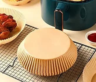 Forro de Papel Descartável Air Fryer Antiaderentes Descartáveis Para Fritadeira a Ar 50 unidades