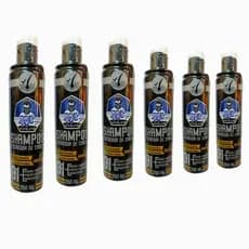 Kit 6 Unidades Shampoo Escurecedor Cabelos Branco Santo Barbudo 250 ml Para Uso de Homens e Mulheres