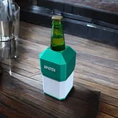 Porta Garrafa Térmica Cerveja Long neck Camisinha com Isopor Spaten p/ Garrafa 330ml