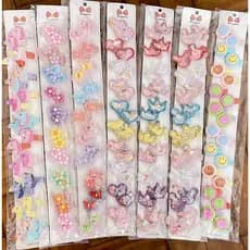 4 pares / 7 pares de acessórios para cabelo infantil coreano