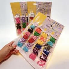KIT  de  Unhas Postiças Coloridas Neon Cores Variadas Hello Mini OY660 C/ 24*20