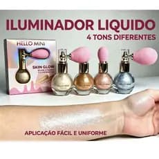 KIT2 UNI/Iluminador HELLO MINI Skin Glow - Spray Pó Brilhante