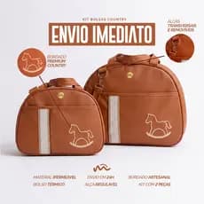 Bolsa Maternidade Kit 2 Peças | Cavalinho Baby Premium | Impermeável