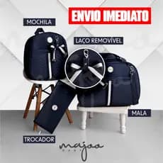 Kit Bolsa Maternidade Luxo 3 Peças | Térmica e Impermeável
