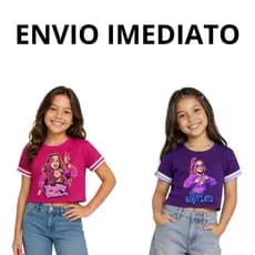 Cropped Infantil Emily Vick Katlen Os Rosas Modinha Infantil Menina Blogueira Roupa Infantil Menina