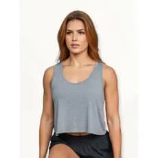 Regata Cropped Feminina Academia Esportiva