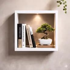 Nicho Quadrado Decorativo em MDF 30x30x15