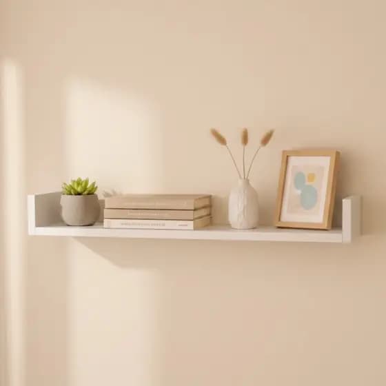 Prateleira Suspensa com Laterais MDF 60x10x15