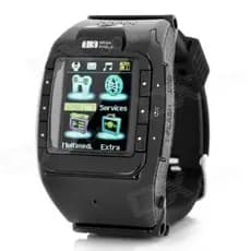 Telefone e relógio N388 gsm 1.3 w, câmera - preto