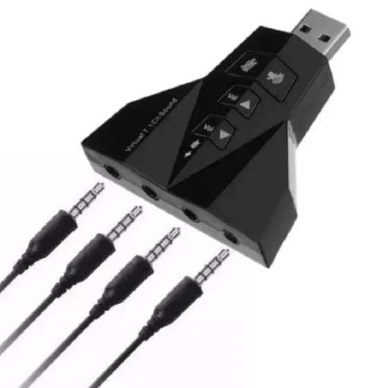 Adaptador de Som USB 2.0 Externo 7.1 Canais XT-2031 - Xtrad