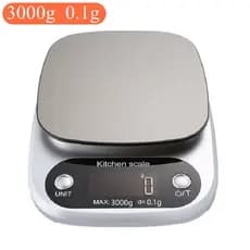 Balança de cozinha digital de 10 kg, plataforma de aço inoxidável