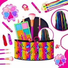 Kit Infantil Criança De Maquiagem Com Maletinha Make Linda Completa Festa