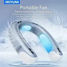 Mini ventilador portátil mini ventilador de pescoço bladeless usb recarregável ventilador de pescoço elétrico refrigerador de ar