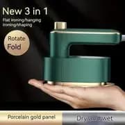 Mini Ferro Portátil - Ferro a Vapor Portátil Rotação 180° Ferro a Vapor Dobrável Compacto -